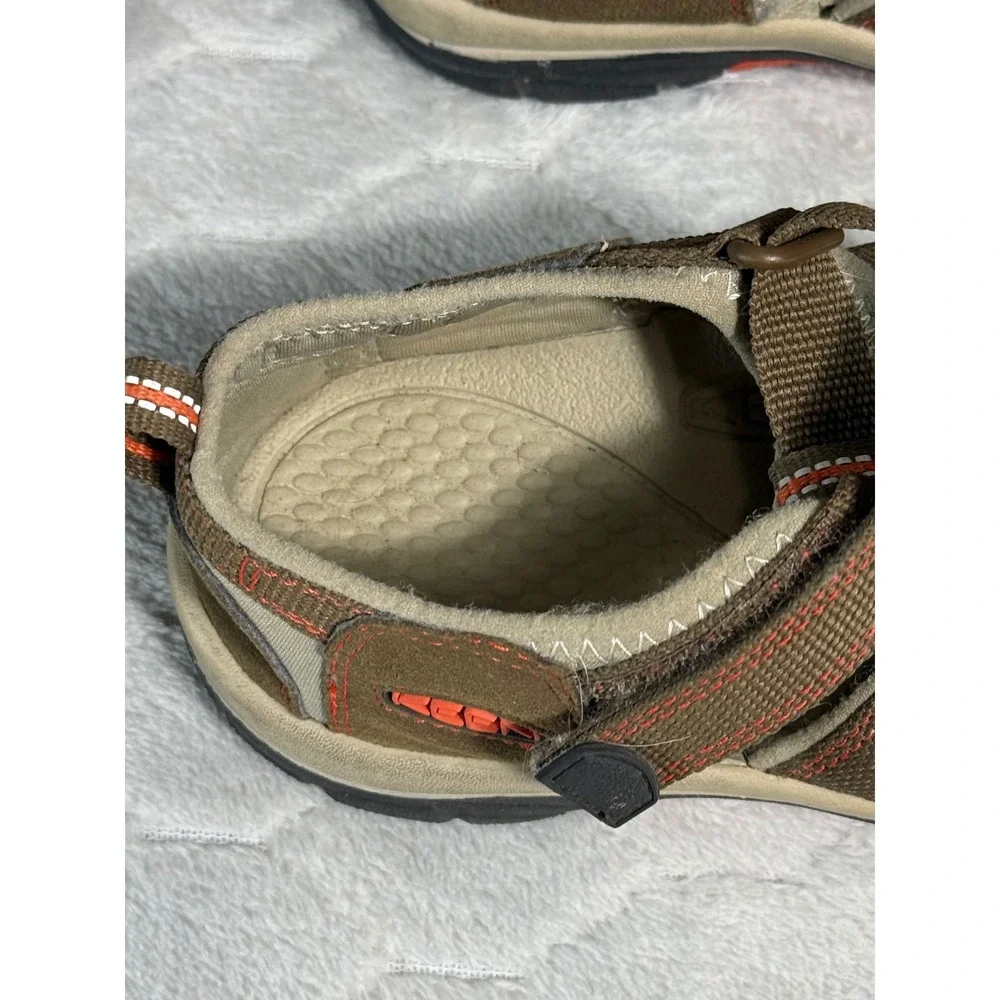 Keen Newport H2 Kids Size 4 Brown Orange Washable Water Sandals 1018270